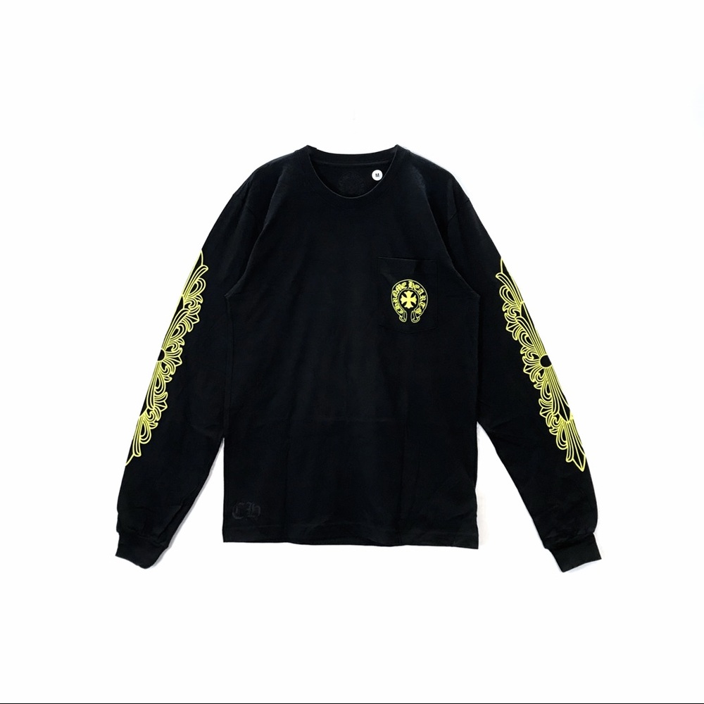 Chrome Hearts Neon Yellow on Black L/S
Medium